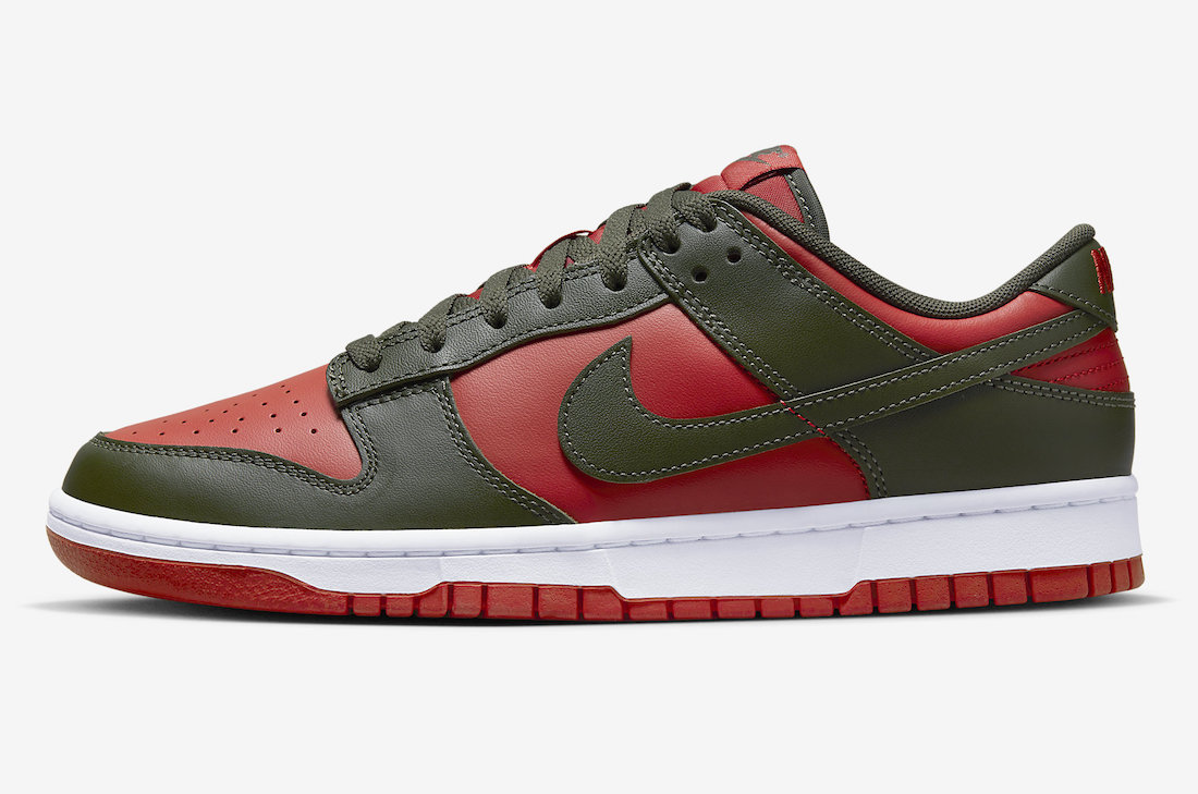 Nike Dunk Low Mystic Red Cargo Khaki DV0833-600